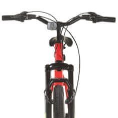 Vidaxl 21 sebességes piros mountain bike 27,5 hüvelykes kerékkel 50 cm 3067218