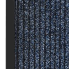 Vidaxl kék csíkos lábtörlő 40 x 60 cm 331610