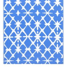 Vidaxl kék-fehér PP kültéri szőnyeg 190 x 290 cm 310447