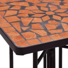 shumee terrakotta kerámia mozaikos kisasztal 60 cm
