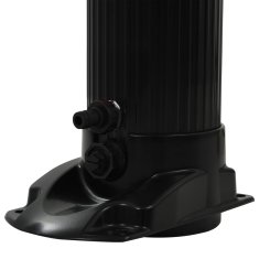 Greatstore fekete összecsukható napkollektoros zuhanyzó 214 cm 23 L