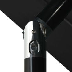 shumee 3 szintes fekete napernyő alumíniumrúddal 3,5 m