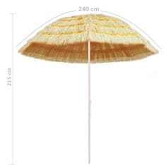 shumee hawaii stílusú természetes strand napernyő 240 cm