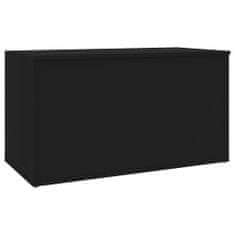 shumee fekete forgácslap tárolóláda 84 x 42 x 46 cm