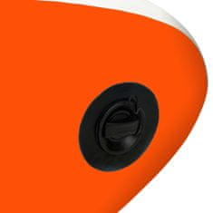 Vidaxl narancssárga felfújható állószörfszett 305 x 76 x 15 cm 92743