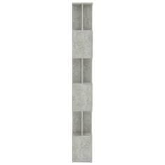 shumee betonszürke forgácslap könyvszekrény/térelválasztó 80x24x192 cm