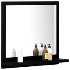 shumee fekete forgácslap fürdőszobai tükör 40 x 10,5 x 37 cm