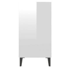 Greatstore magasfényű fehér forgácslap tálalószekrény 57 x 35 x 70 cm