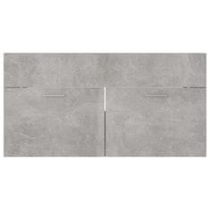 Greatstore betonszürke forgácslap mosdószekrény 90 x 38,5 x 46 cm