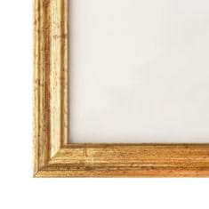 Greatstore 3 db aranyszínű MDF fali/asztali fényképkeret 50 x 60 cm