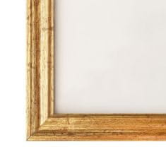 Greatstore 3 db aranyszínű MDF fali/asztali fényképkeret 10 x 15 cm