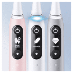 Oral-B iO Series 6 Duo White / Pink Sand mágneses fogkefe