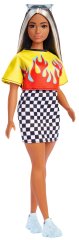 Mattel Barbie modell 179 - Tüzes póló és kockás szoknya FBR37