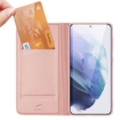 Dux Ducis Skin Pro bőr könyvtok Samsung Galaxy S22 Plus, rózsaszín