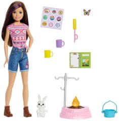 Mattel Barbie Dreamhouse adventures, kemping a húgával és Skipper HDF69 háziállatával