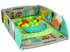 Lean-toys Interaktív baba úszómedence szőnyeg 5in1 labdákkal Tigger