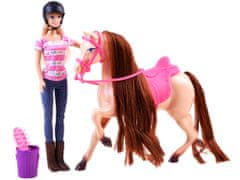 JOKOMISIADA Anlily Doll Jockey lóval + kiegészítők ZA3919