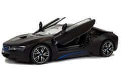 Lean-toys Autó R/C BMW i8 Rastar 1:14 Fekete Automatikus ajtók