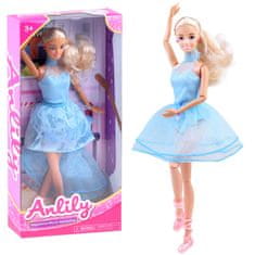 JOKOMISIADA Anlily Doll táncosnő kék ruhában ZA3920