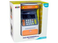 Lean-toys ATM pénzszekrény arcfelismerő érzékelő PIN-kód megtakarítás narancssárga