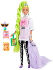 Mattel Barbie Extra Neonzöld haj GRN27