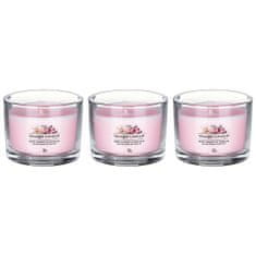 Yankee Candle Illatgyertya szett Pink Cherry Vanilla 3 x 37 g