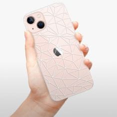 iSaprio Abstract Triangles 03 - white szilikon tok Apple iPhone 13