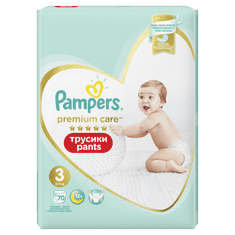Pampers Premium Care Pants, 3-as méret, 70 bugyipelenka