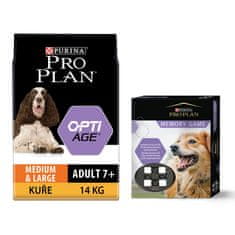 Purina Pro Plan Adult 7+ medium&large OPTIAGE csirke 14 kg + AJÁNDÉK memóriajáték