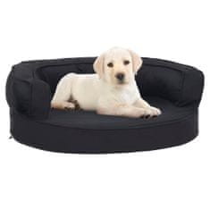 Greatstore fekete ergonomikus vászonhatású kutyaágymatrac 60 x 42 cm