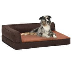 Greatstore barna ergonomikus vászonhatású gyapjú kutyaágymatrac 90 x 64 cm