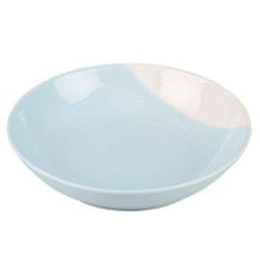Duvo+ Kerámia tányér kék-fehér 500ml/18,5x18,5x4,55cm