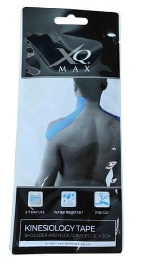 XQMAX Kineziológiai váll/nyak szalag Váll/nyak/hát szalag 20x5 cm - 2 darabos készlet