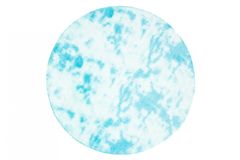 Chemex Szőnyeg Selyem Puha, Vastag, Bozontos Kör Mr-582 Dyed Kék 80x80 cm