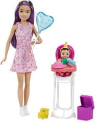Mattel Barbie dada játékkészlet Születésnapi buli - barnahajú FHY97