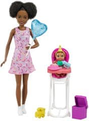 Mattel Barbie dada játékkészlet Születésnapi buli - fekete bőrű FHY97