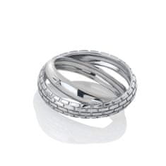 Hot Diamonds Eredeti ezüst gyémánt gyűrű Woven DR235 (Kerület 60 mm)