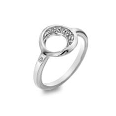 Hot Diamonds Elegáns ezüst gyűrű gyémánttal és topázzal Celestial DR232 (Kerület 50 mm)
