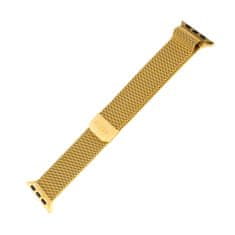 FIXED Mesh rozsdamentes acélból készült hálós szíj Apple Watch 38/40/41mm FIXMEST-436-GD, arany