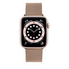 FIXED Mesh rozsdamentes acélból készült hálós szíj Apple Watch 38/40/41mm FIXMEST-436-RG, rózsa arany