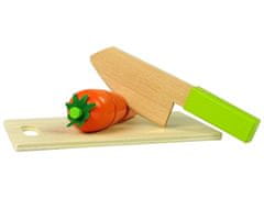 Lean-toys Fa gyümölcsök és zöldségek készlet mágnessel