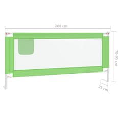 shumee zöld szövet biztonsági leesésgátló 200 x 25 cm