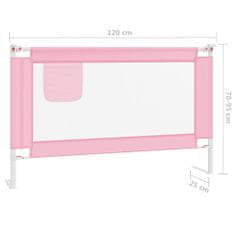 shumee rózsaszín szövet biztonsági leesésgátló 120 x 25 cm