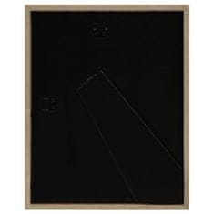 Greatstore 5 db sötét faszínű fényképkeret 15x20 cm-es képhez 21 x 29,7 cm