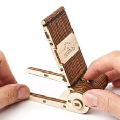UGEARS 3D fából készült mechanikus puzzle összecsukható telefonállvány