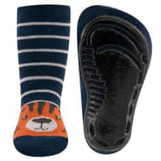 EWERS fiú csúszásmentes zokni ABS - tigris 221219, sötétkék, 18-19
