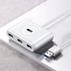 Ugreen CR113 HUB adapter 4x USB 3.0, fehér