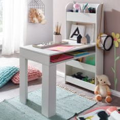 Bruxxi Heler íróasztal, 90 cm, fehér