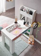 Bruxxi Heler íróasztal, 90 cm, fehér