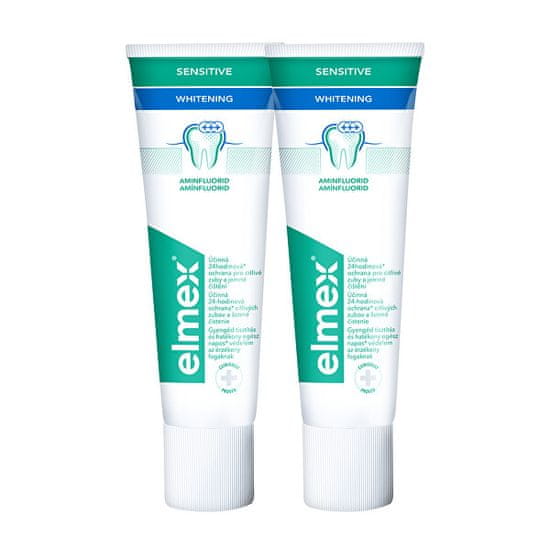 Elmex Sensitive Whitening fehérítő fogrém érzékeny fogakra - Duopack 2x 75 ml